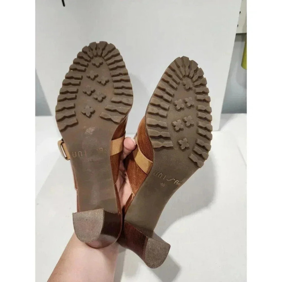 Women’s Unisa Heels 8B Mules Brown Suede Brazil Casual Dress "Susie" 014 - Picture 5 of 6